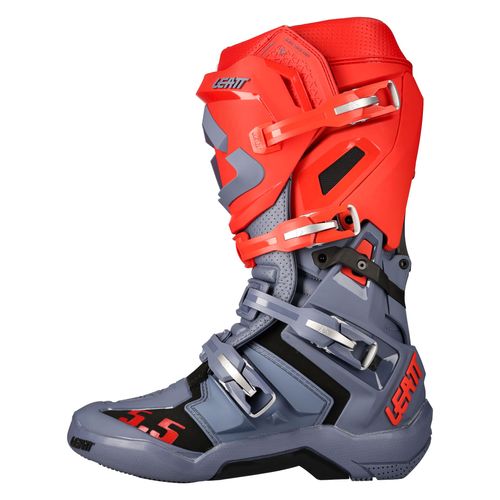 מגף רכיבה ליט אפור / אדום - LEATT BOOTS GPX 5.5 GRAPHENE V22