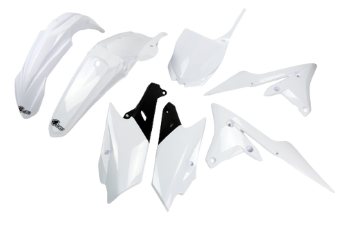 סט פלסטיקה מלא לאופנוע צבע לבן UFO PLATSIC KIT YAMAHA YZF 250/450 2014-2018
