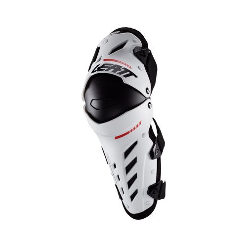 מגני ברכיים ליט לבן / אדום - LEATT DUAL AXIS V22