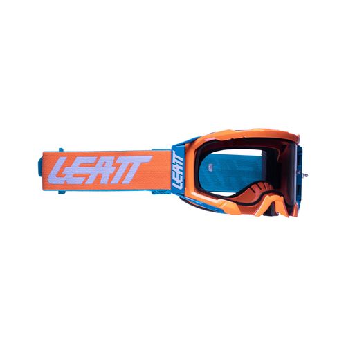 משקפי אבק ליט כתום / כחול - LEATT VELOCITY 5.5 NEON ORANGE V22