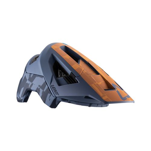 קסדת אול מאונטיין לאופניים ליט אפור / כתום -  LEATT MTB ALL MOUNTAIN 4.0 RUST V22
