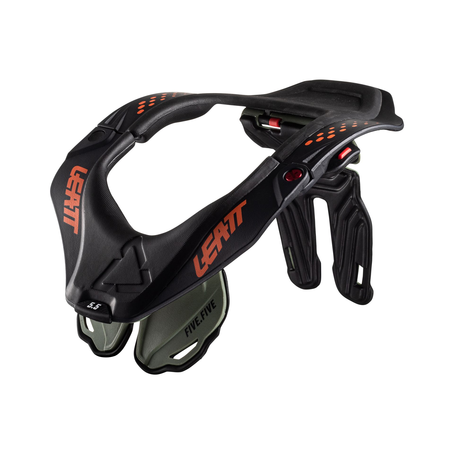 מגן צוואר ליט 5.5 שחור / ירוק - LEATT NECK BRACE GPX 5.5 CACTUS V22