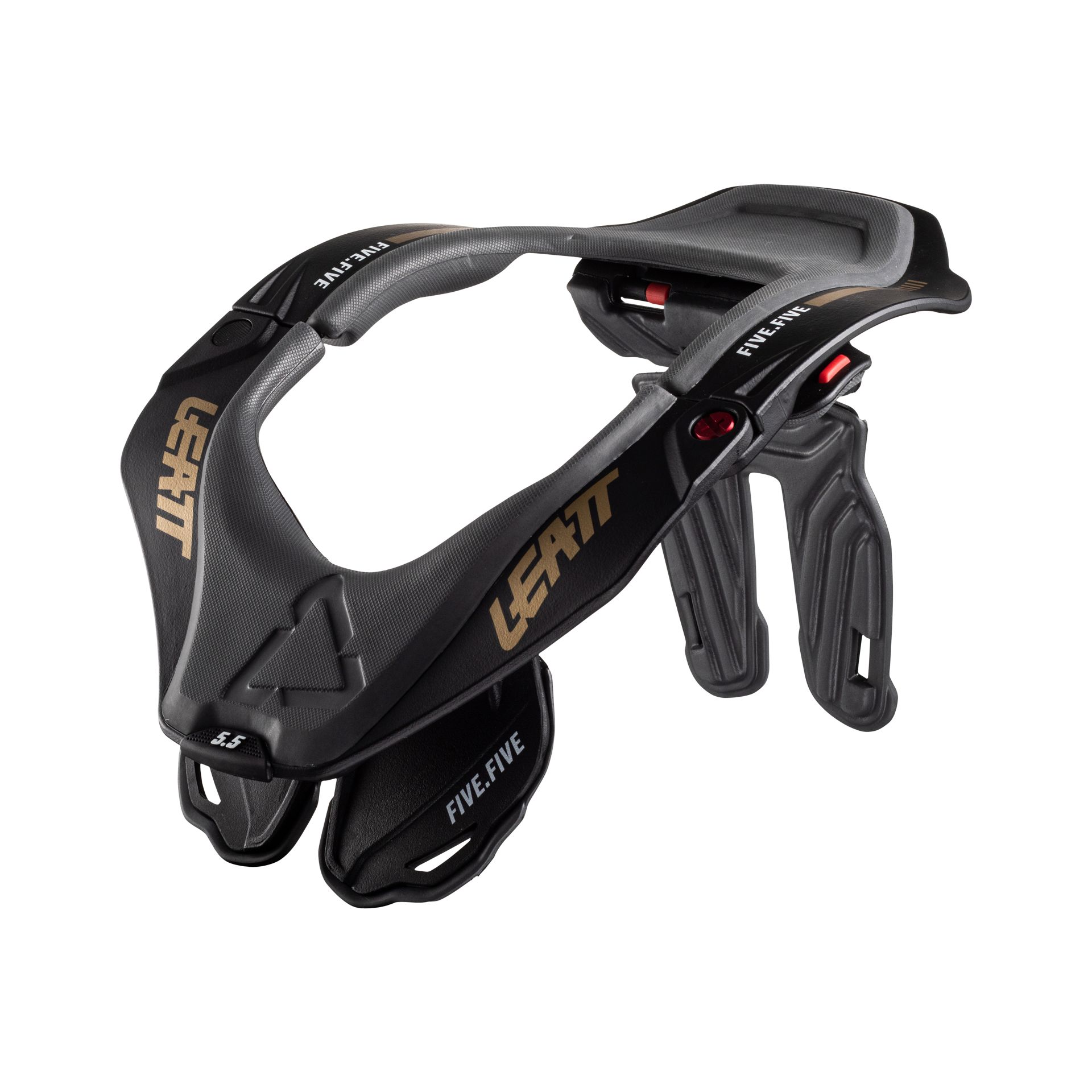מגן צוואר ליט 5.5 שחור / זהב - LEATT NECK BRACE GPX 5.5 STEALTH V22