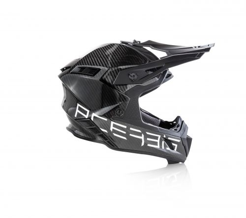 קסדת אצ'רביס קרבון אפור / שחור ACERBIS STEEL CARBON