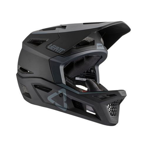 קסדת אינדורו מלאה לאופניים ליט שחור -  LEATT MTB 4.0 BLACK V22
