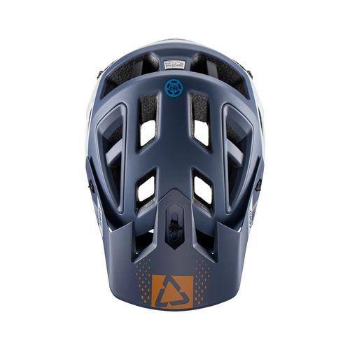 קסדת אינדורו מתפרקת לאופניים ליט לבן / כחול - LEATT MTB 3.0 ENDURO STEEL V22