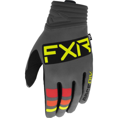 כפפות רכיבה אף אקס אר אפור / צהוב FXR PRIME