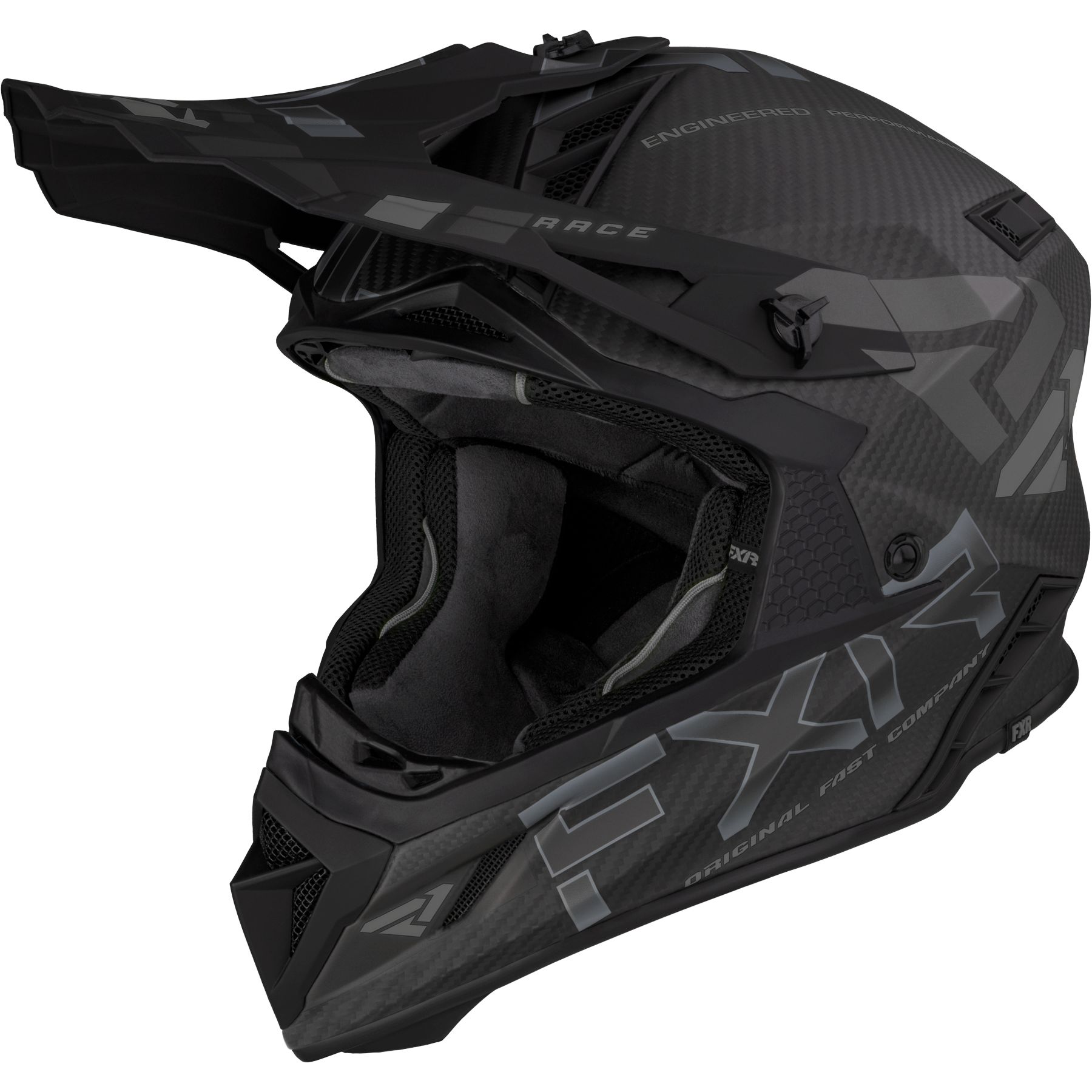 קסדת אפ אקס אר הליום קרבון שחור/אפור FXR HELIUM CARBON ALLOY V22