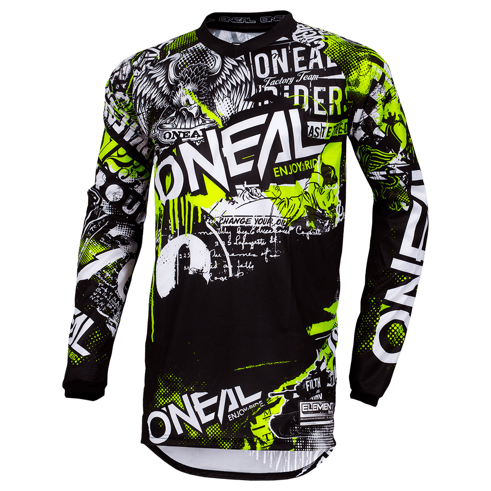 חליפת ילדים אוניל שחור/צהוב - ONEAL ATTACK V22 YOUTH 