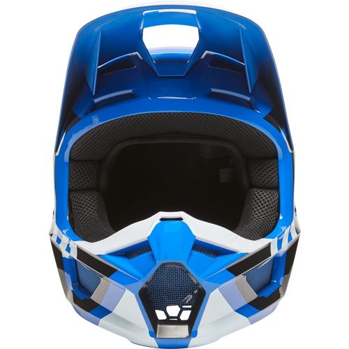 קסדת ילדים פוקס כחול / לבן - FOX V1 LUX YTH V22