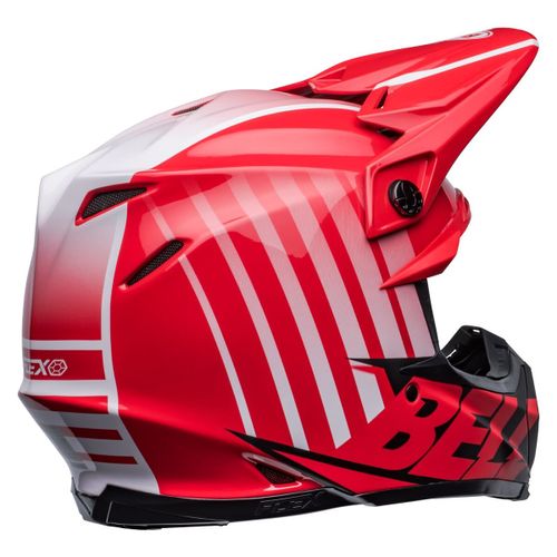 קסדת בל שחור / אדום  - BELL MOTO FLEX9S SPRINT