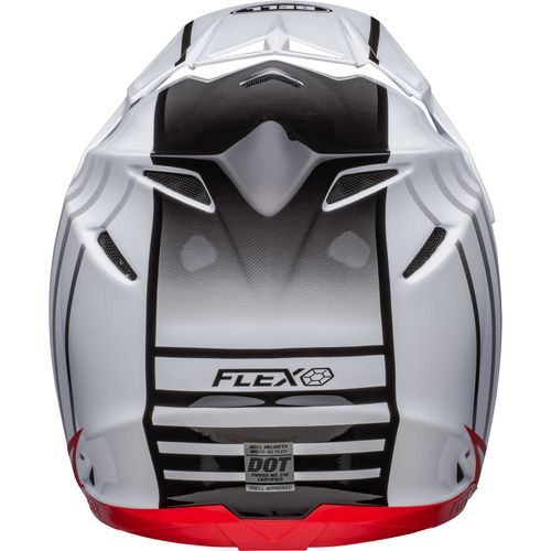 קסדת בל אדום / לבן  - BELL MOTO FLEX9S SPRINT 