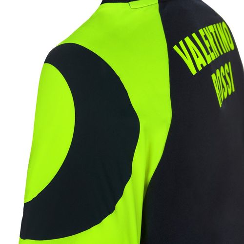 חולצה קצרה ולנטינו רוסי כחול / צהוב VR46 SUN AND MOON HELMET REPLICA T-SHIRT