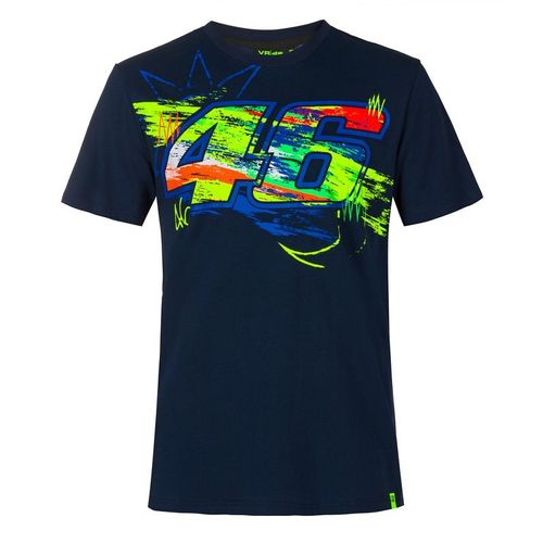 חולצה קצרה ולנטינו רוסי כחול  VR46 WINTER TEST T-SHIRT 