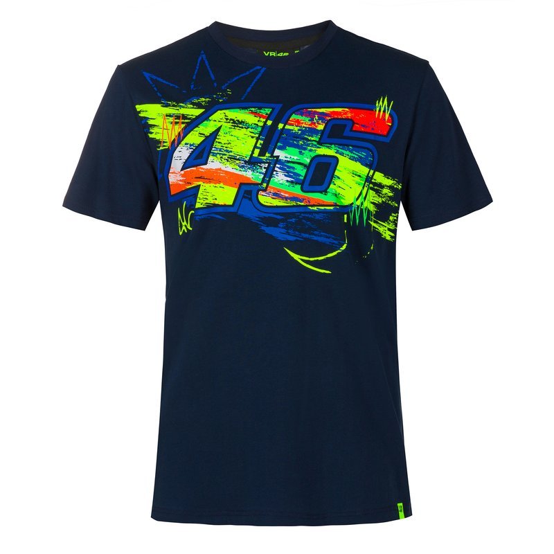 חולצה קצרה ולנטינו רוסי כחול  VR46 WINTER TEST T-SHIRT 