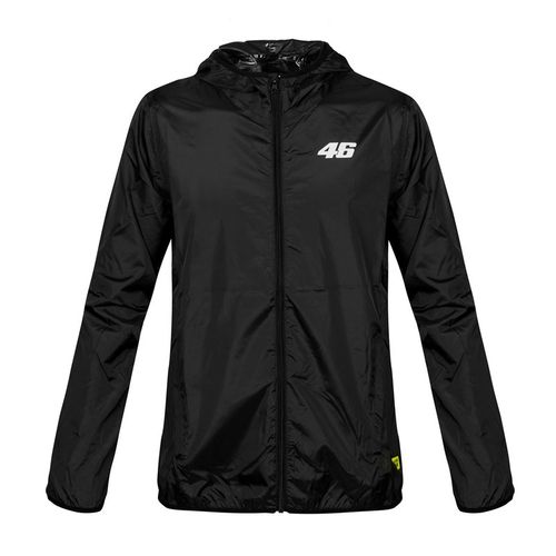 מעיל גשם ולנטינו רוסי שחור - VR46 CORE RAINCOAT BLACK