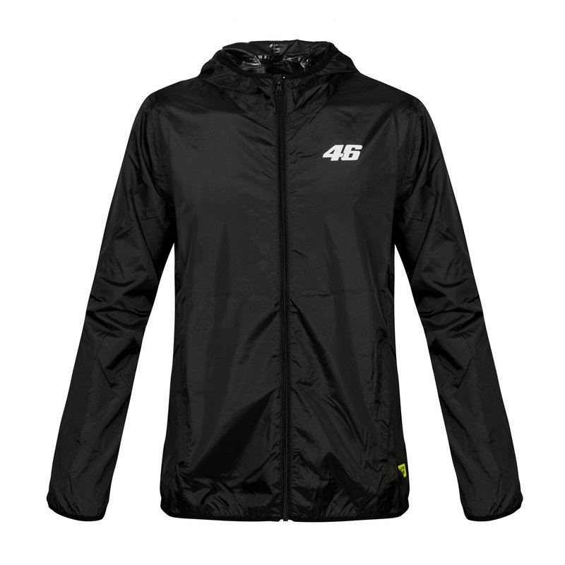 מעיל גשם ולנטינו רוסי שחור - VR46 CORE RAINCOAT BLACK