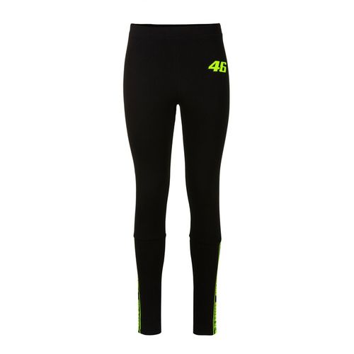 טייץ נשים ולנטינו רוסי שחור / צהוב VR46 THE DOCTOR LEGGINS PANTS