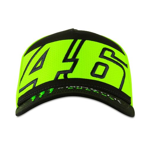 כובע ולנטינו רוסי שחור / צהוב VR46 DUAL 46 MONSTER ENERGY CAP 155