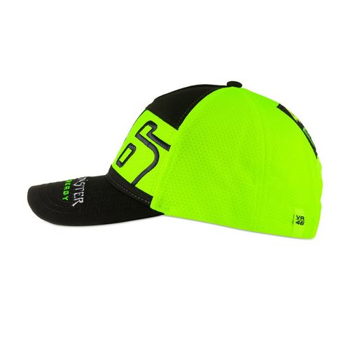כובע ולנטינו רוסי שחור / צהוב VR46 DUAL 46 MONSTER ENERGY CAP 155