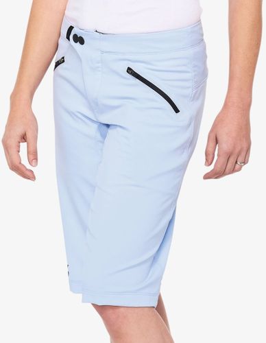 מכנס רכיבה קצר לנשים 100% כחול - RIDECAMP SHORTS