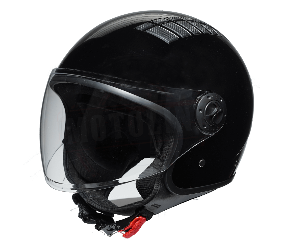 קסדת 3/4 וינז שחור -  VINZ JET HELMET