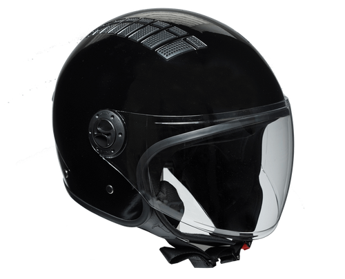 קסדת 3/4 וינז שחור -  VINZ JET HELMET