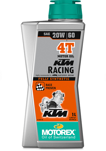 שמן מנוע מוטורקס 4 פעימות 20W60 נפח 1 ליטר - MOTOREX KTM RACING 4T 1L