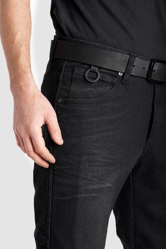 ג'ינס ממוגן לרכיבה פנדו שחור - PANDO BOSS DYN JEANS
