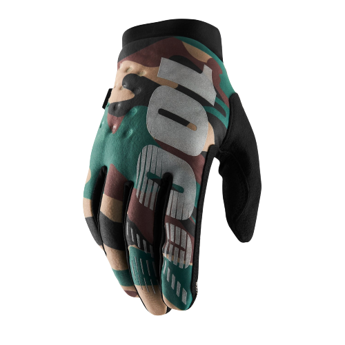 כפפות רכיבה 100% שחור - BRISKER GLOVE CAMO
