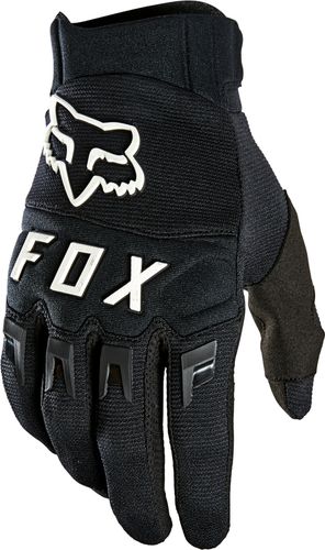 כפפות רכיבה פוקס שחור / לבן - FOX DIRTPAW CE V23