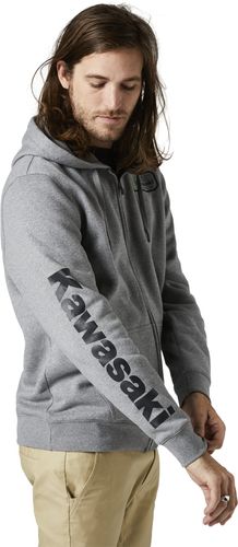 קפוצ'ון פליז פוקס אפור - FOX KAWI ZIP FLEECE V23