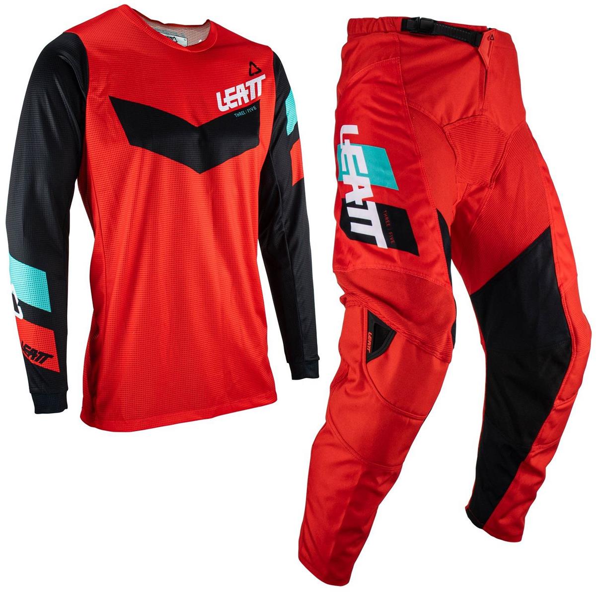 חליפת ילדים ליט 3.5 אדום - LEATT MOTO 3.5 RIDE JR RED V23