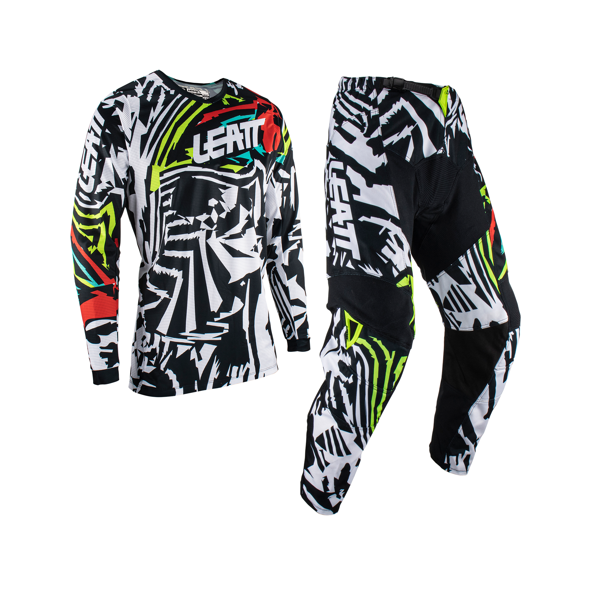 חליפת ילדים ליט 3.5 צבעוני - LEATT MOTO 3.5 RIDE JR ZEBRA V23