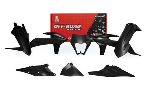 קיט פלסטיקה לאופנועי קטמ ריסטק שחור - RACETECH KTM EXC 20-23 