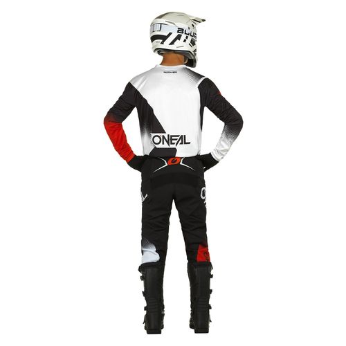 חליפת אוניל שחור / לבן - ONEAL ELEMENT RACERWEAR V22 