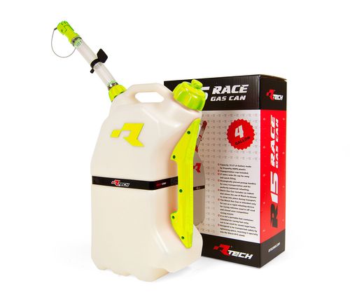 מיכל דלק 15L עם צינור מילוי גמיש צהוב - RTECH 15L TANK