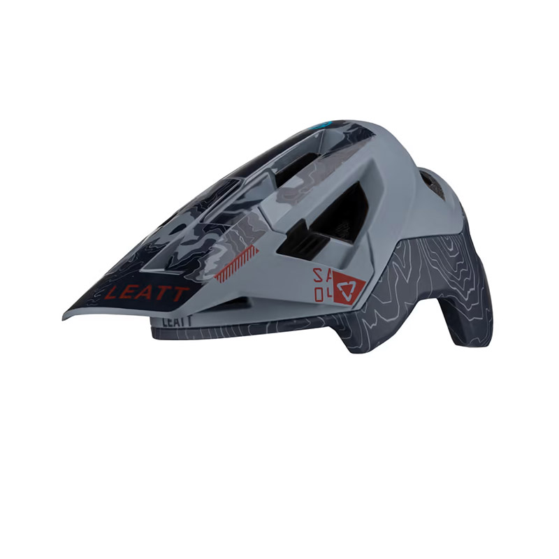 קסדת אול מאונטיין לאופניים ליט אפור -  LEATT MTB ALL MOUNTAIN 4.0 TITANIUM V23