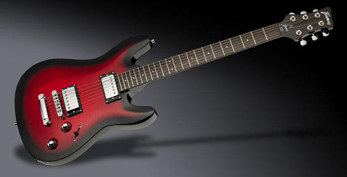 גיטרה חשמלית FRAMUS FDS Diablo Supreme Burgundy Blackburst Transparent High polish HH