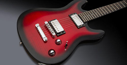 גיטרה חשמלית FRAMUS FDS Diablo Supreme Burgundy Blackburst Transparent High polish HH