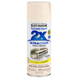 ספריי צבע כולל שכבת יסוד צבע שנהב מבריק - ULTRA COVER 2X Gloss Ivory Rust-Oleum