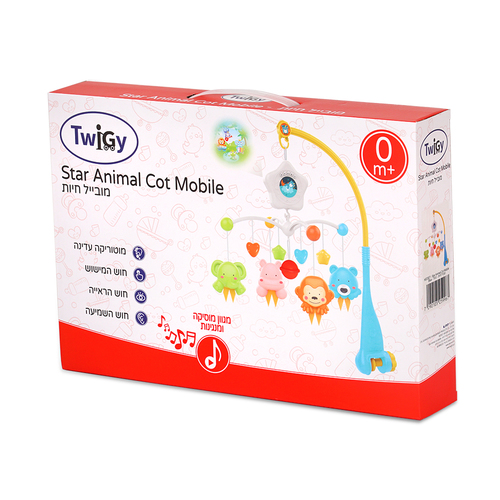 מובייל חיות – Star Animal Cot Mobile חשמלי