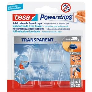 מתלי שקופים למשקל עד 200 גרם tesa
