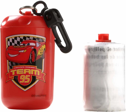 מתלה לשקיות חיתולים משומשים (וגם לכלב) עם חיבור לעגלה + גליל 12 שקיות - מכוניות