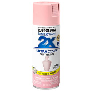 ספריי צבע כולל שכבת יסוד צבע ורוד משי -     ULTRA COVER 2X Satin Sweet Pea Rust-Oleum