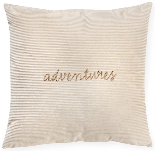 כרית נוי דקורטיבית מבד 100% כותנה קורדרוי Adventures מקולקציית אריה
