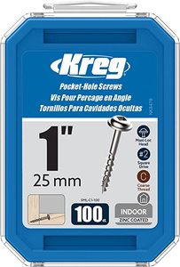 בורג הברגה גסה 25 מ"מ 100 יחידות תוצרת KREG