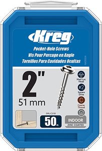 בורג הברגה גסה 51 מ"מ 50 יחידות תוצרת KREG