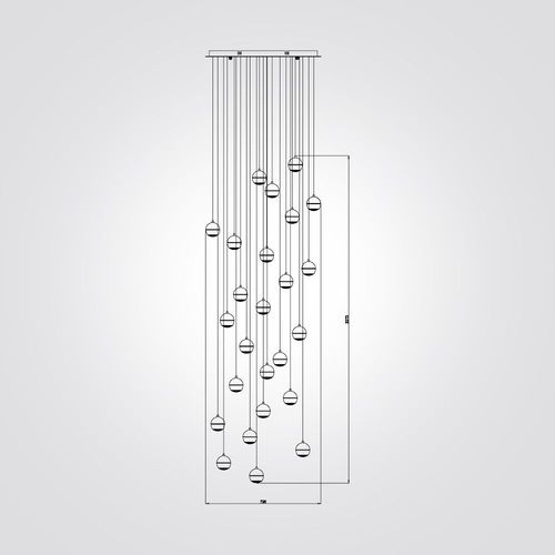 מנורת תלייה  25*5W