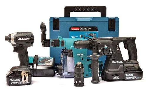 סט ליתיום שחור DLX2505TJB 18V מתוצרת Makita 